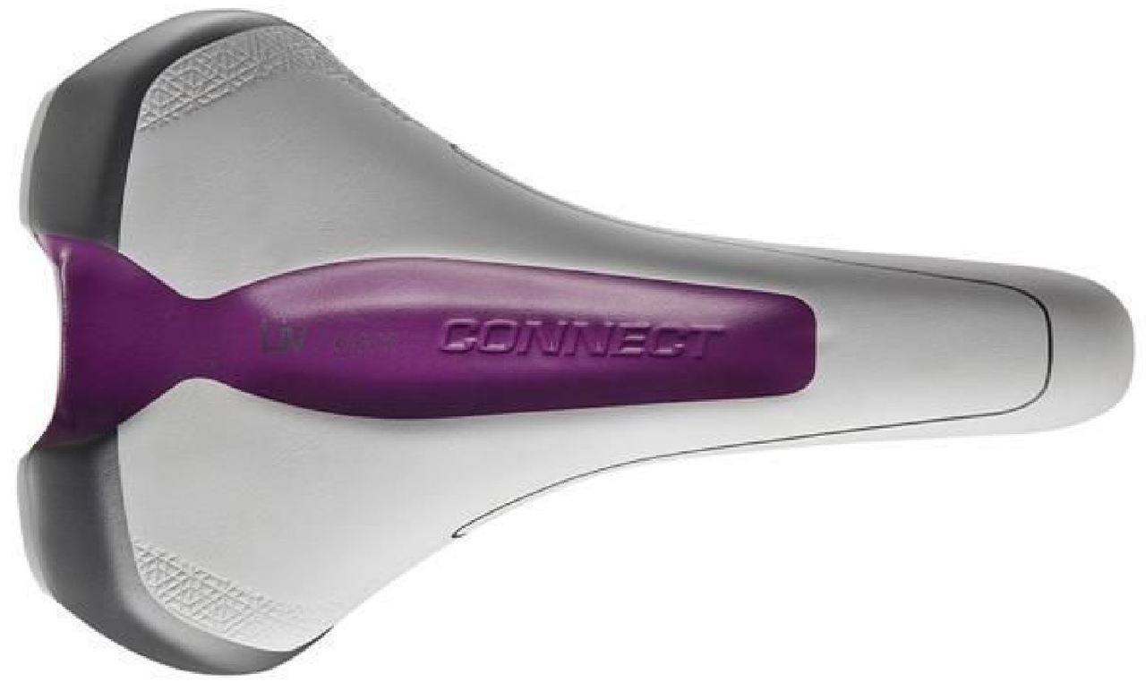 LIV CONNECT FORWARD 前傾式座位 - 白紫色 / LIV CONNECT FORWARD SADDLE - WHITE/PURPLE