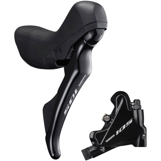 SHIMANO 105 Hydraulic Disc Brake Set - Black - R7020 / SHIMANO 105 DISC BRAKE ASSEMBLED SET-BK-R7020