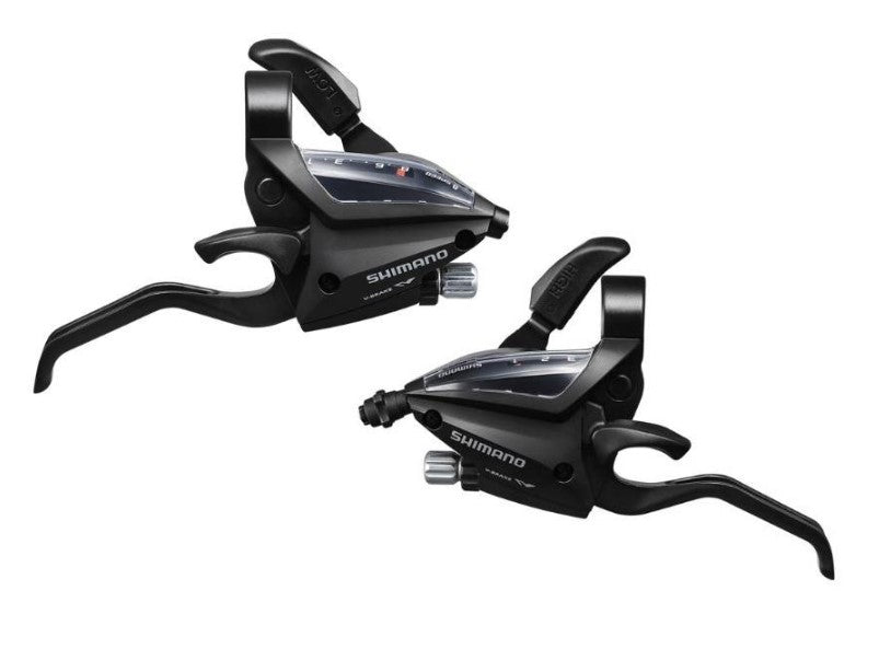SHIMANO ALTUS 3X8速波手連掣手-黑色-ST-EF500-2A / SHIMANO ALTUS SHIFT/BRAKE LEVER SET-3X8S-BK-ST-EF500-2A