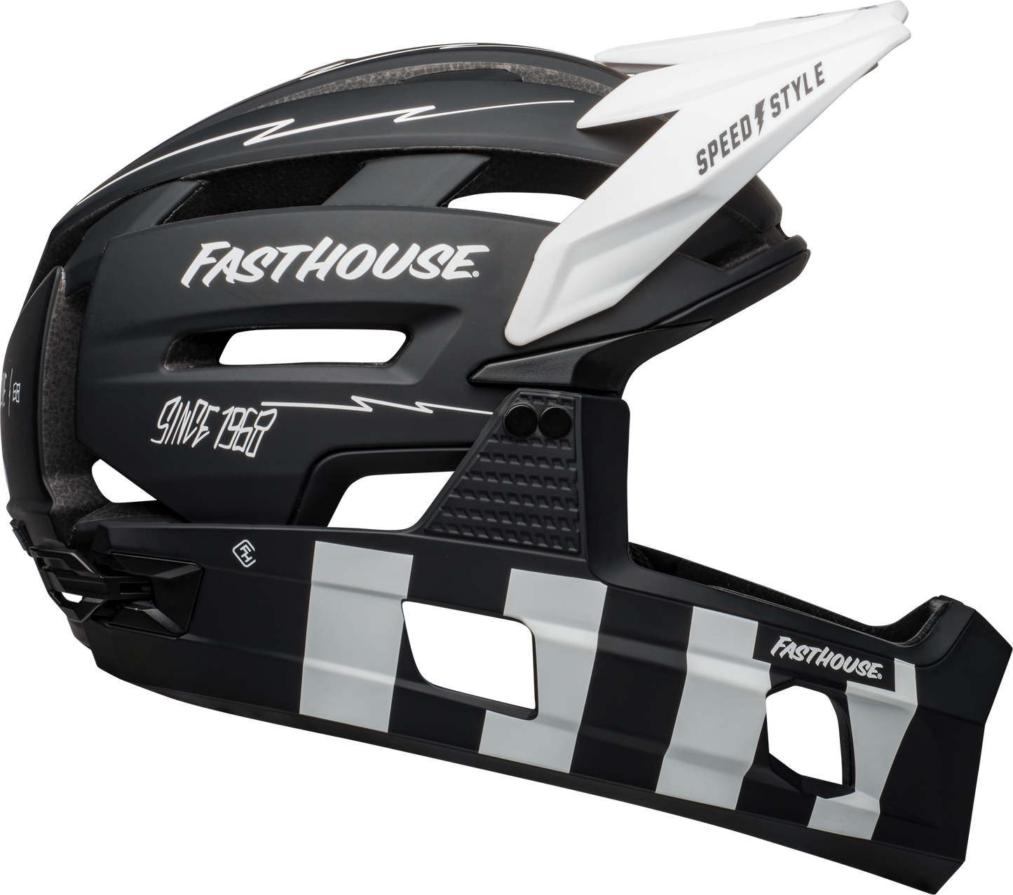 Bell Super Air R MIPS 頭盔-Fasthouse 啞黑白色 / Bell Super Air R MIPS Helmet FH M/G Black/White