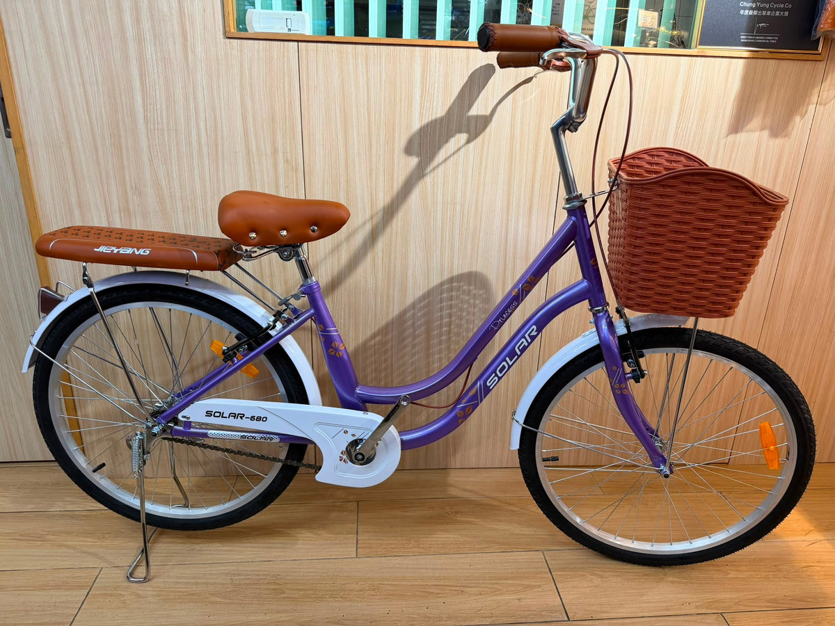 SOLAR 680單速淑女車-鐵架-24" / SOLAR 680 LADY BIKE-STEEL-24"