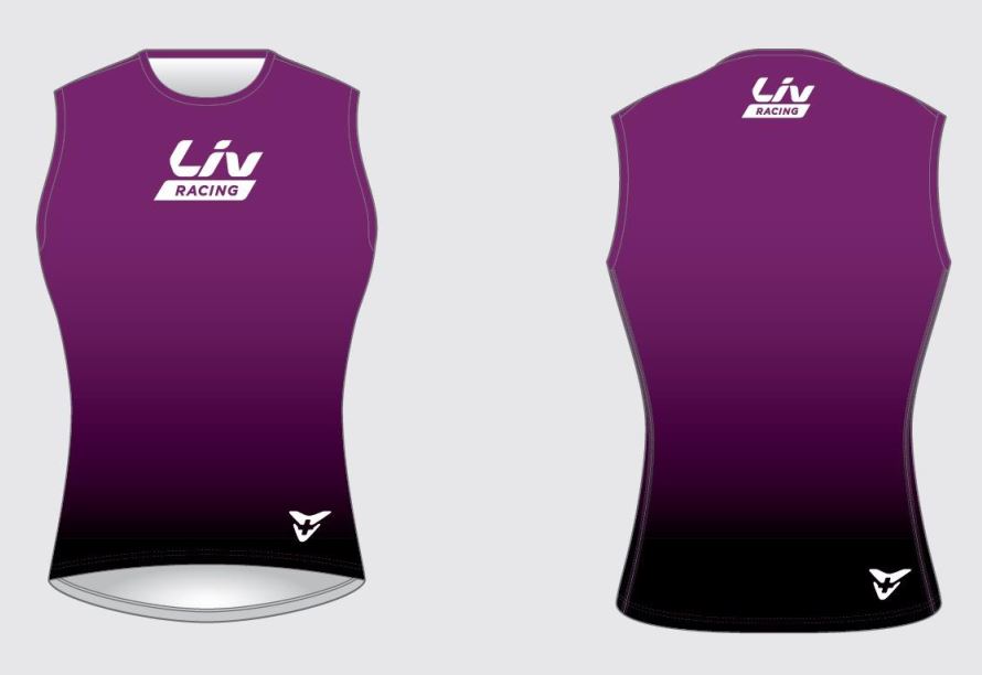 LIV RACING WORLDTEAM 無袖排汗內衣 ~紫色/LIV RACING WORLDTEAM SLEEVELESS BASELAYER ~PURPLE