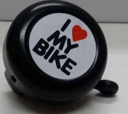 中國心形鐘-黑-97-1B(1盒10個) / CHINA "I LOVE MY BIKE" BELL-BK-97-1B