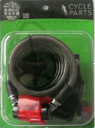 ULAC EX-3 閃光安全鋼纜鎖-10MMX150CM / ULAC EX-3 LOCK-GY-10MMX150CM