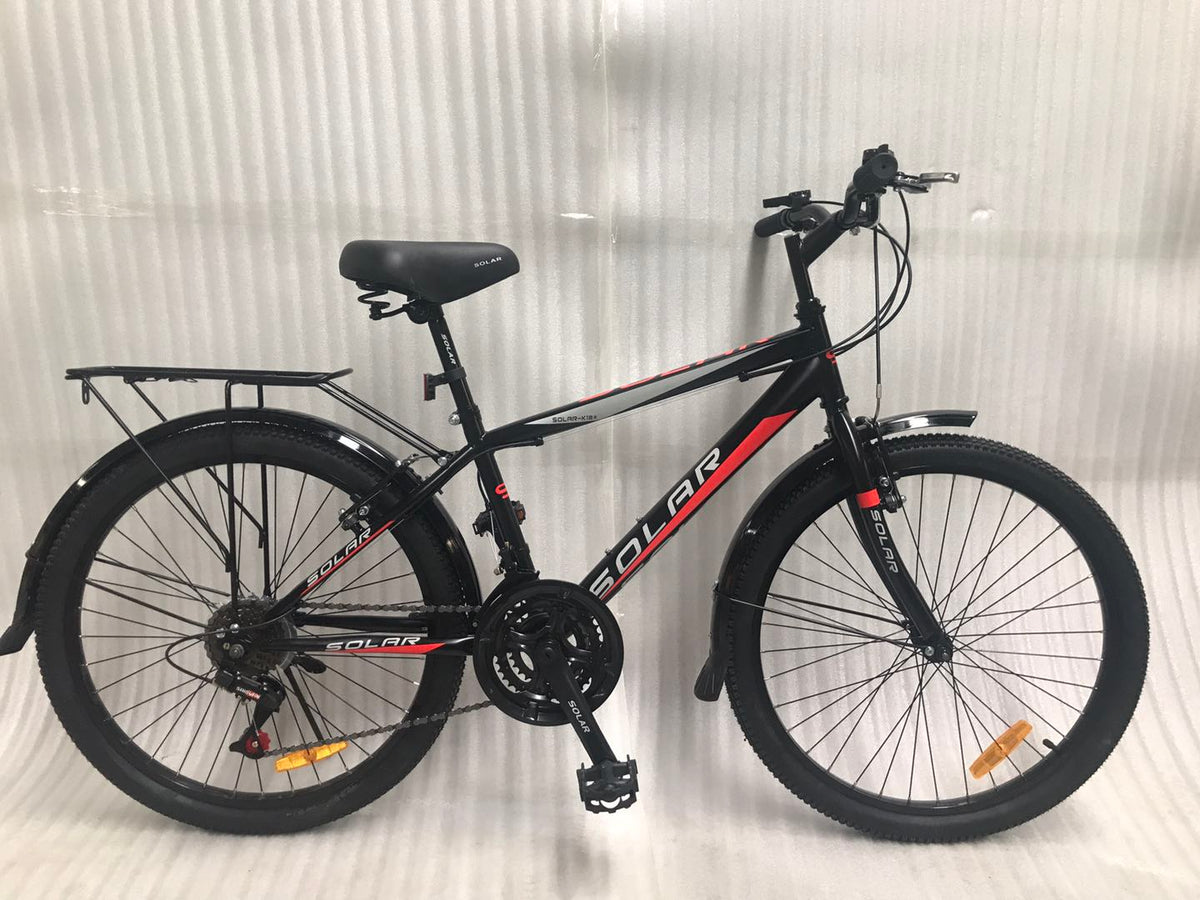 SOLAR K18 鋼架21波山地車-有泥檔有尾架-26" / SOLAR K18 STEEL MTB BIKE-26"