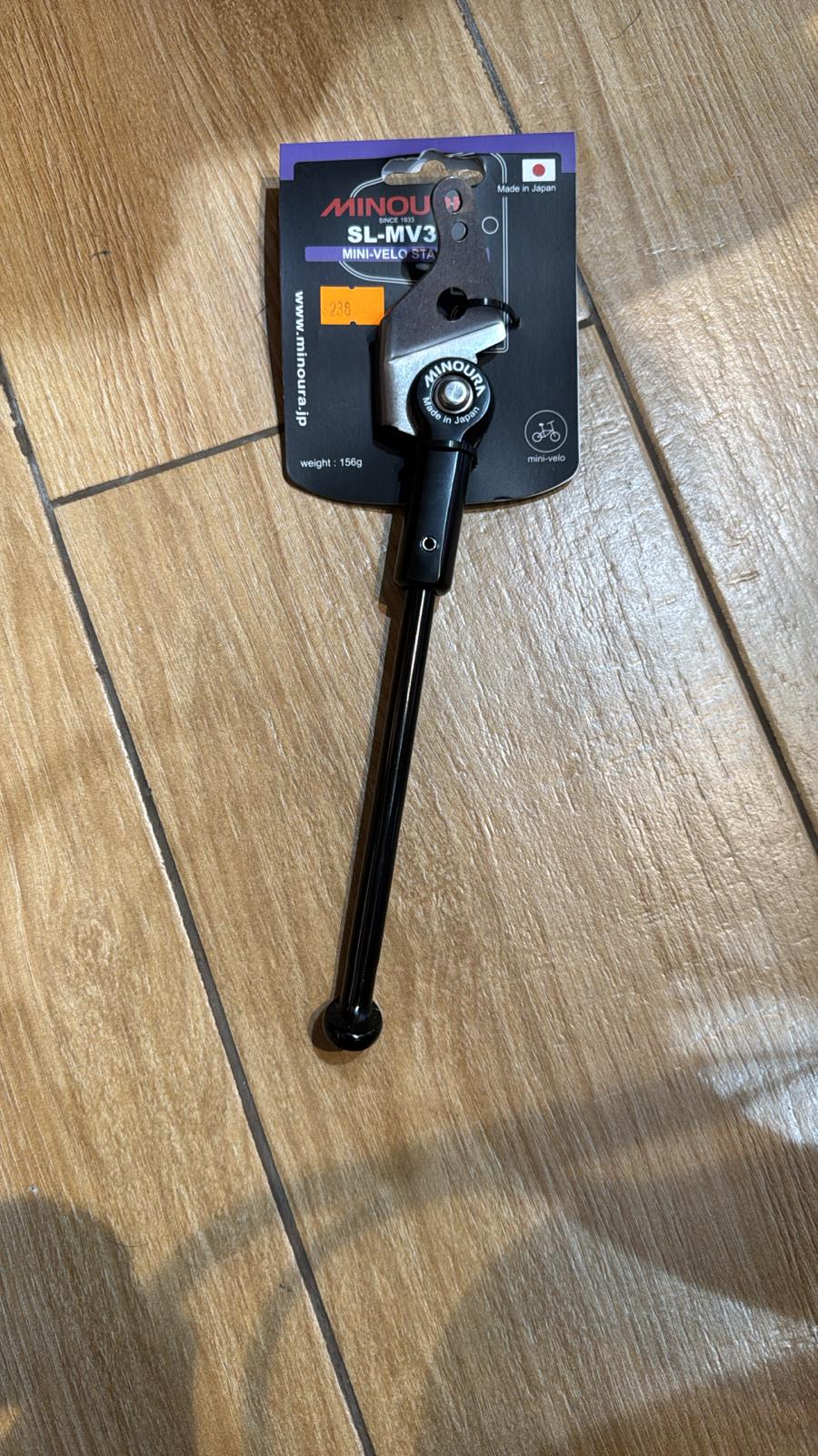 MINOURA SL-MV-3 Kickstand - All Black / MINOURA SLMV-3 ALL BLACK Kickstand for 2018~ Brompton Entirely Black