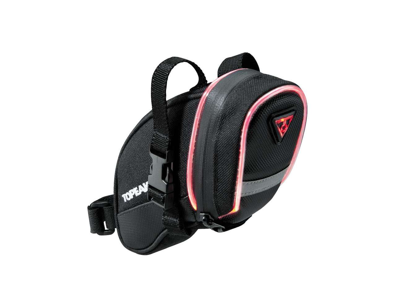 Topeak Aero Wedge IGlow 紅色閃燈尾袋-拉帶式 / Topeak Aero Wedge IGlow, TIG-AW02