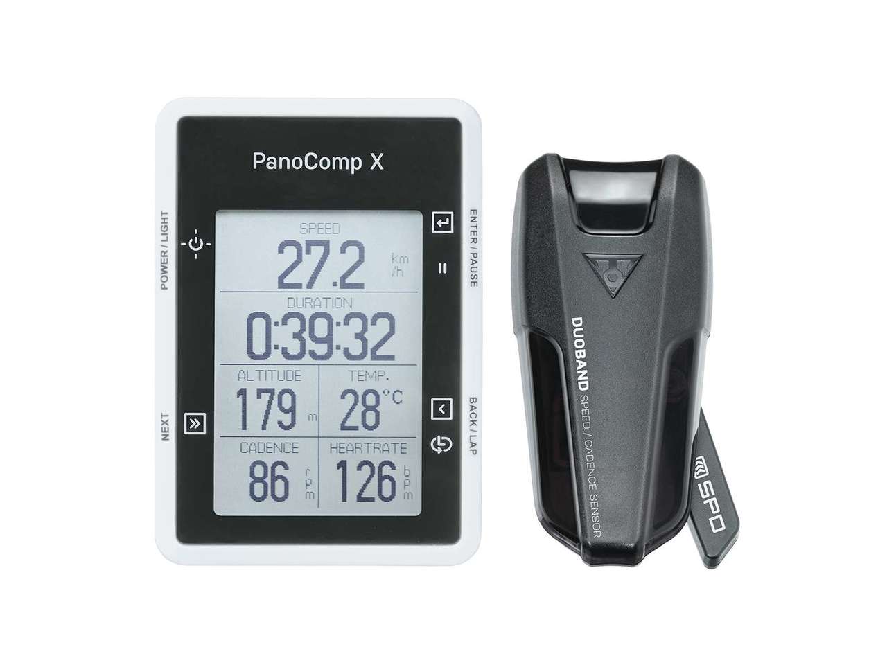 Topeak Panocomp藍牙無線咪錶連duoba速度感應器-黑色 / Topeak Panocomp X Bt Smt Wireless Cyc Compu-Bk