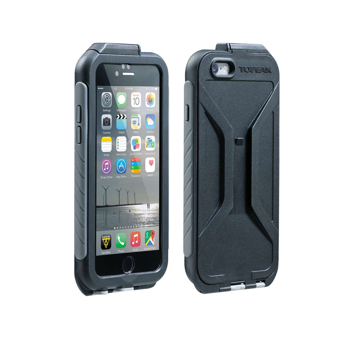 TOPEAK 防水電話淨盒(不連底座)-IPHONE 6-黑灰 / TOPEAK WEATHERPROOF RIDECASE IPHONE6-BK/G