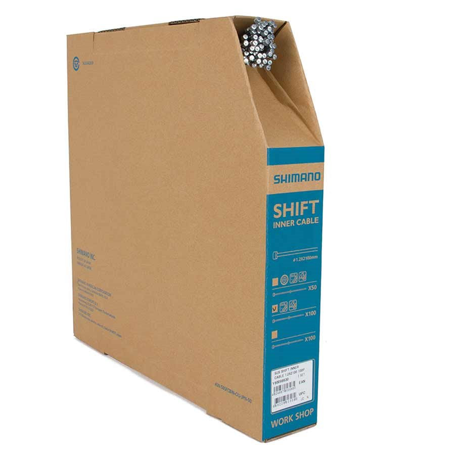 SHIMANO 不鏽鋼波線芯(盒裝)-1.2X2100MM(1盒100條) / SHIMANO SUS SHIFT INNER CABLE BOX 1.2X2100MM 100PCS