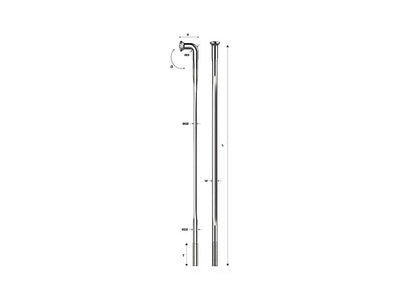 PILLAR RACING STAINLESS STEEL SPOKE-14GX261MM-ED-R