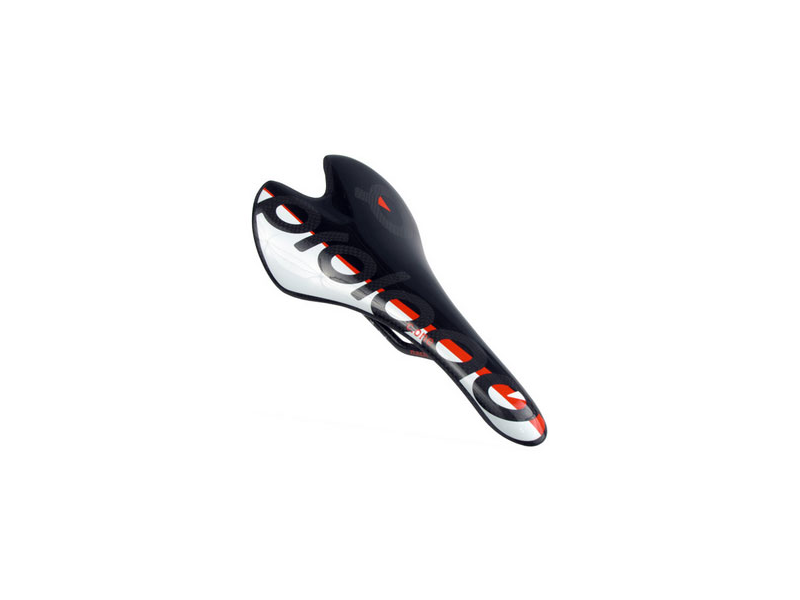 PROLOGO 14 C.ONE NACK 碳軌座位~黑底白花/ PROLOGO 14 C.ONE NACK SADDLE~BLACK