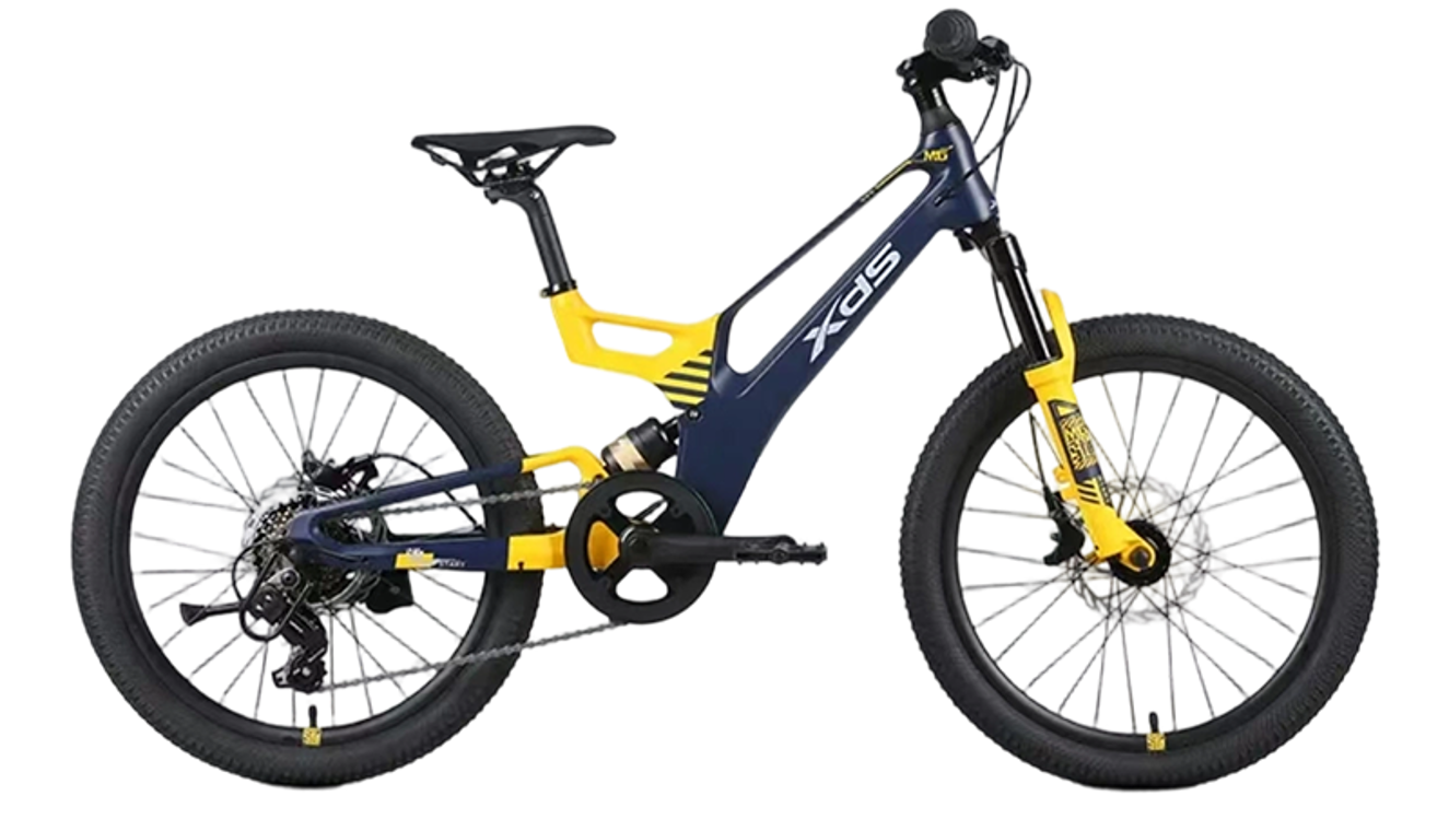 XDS 2026-鎂馳 Shimano7速碟刹前後避震內走線鎂合金兒童山地車