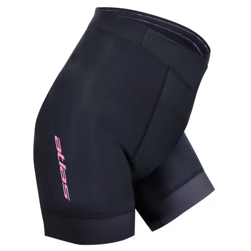 ATLAS 女裝三分經編單車褲 (6代褲墊)~WS-919-B~黑色~24-30℃ / ATLAS WOMEN SHORT - 6TH ~WS-919-B~BLACK - 24-30℃