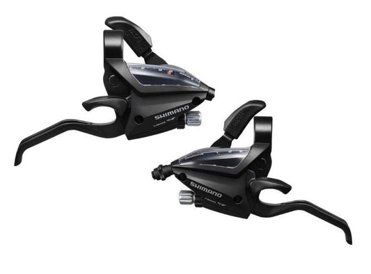 SHIMANO ALTUS 3X8速波手連掣手-黑色-ST-EF500-2A / SHIMANO ALTUS SHIFT/BRAKE LEVER SET-3X8S-BK-ST-EF500-2A
