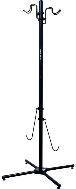 MINOURA P-600AL-7S 直立掛車架-黑色 / MINOURA P-600AL-7S "Closet cyclist" Vertically Suspended Bike Stand Black