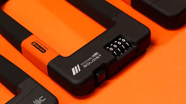 ULAC SOLOIST COMBO- A3000 密碼U型鎖-黑橙色 / ULAC SOLOIST COMBO- A3000 U LOCK-BLACK/ORANGE