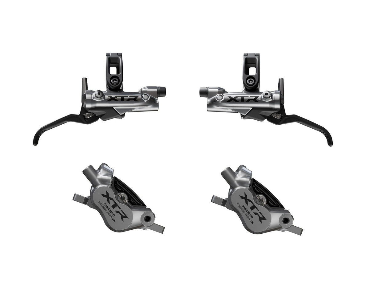Shimano XTR 散熱金屬皮4活塞前後碟掣套裝 BL-M9220/BR-M9220 / Shimano XTR Front/Rear Disc Brake Set-Metal Pad(W/FIN) BL-M9220/BR-M9220