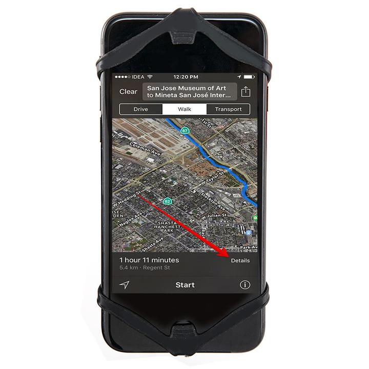 ULAC SPYDER Z-H2 手機硅膠綁帶-(固定車頭)-黑色 / ULAC H2 SPYDER MOBILE STRAP-BLACK