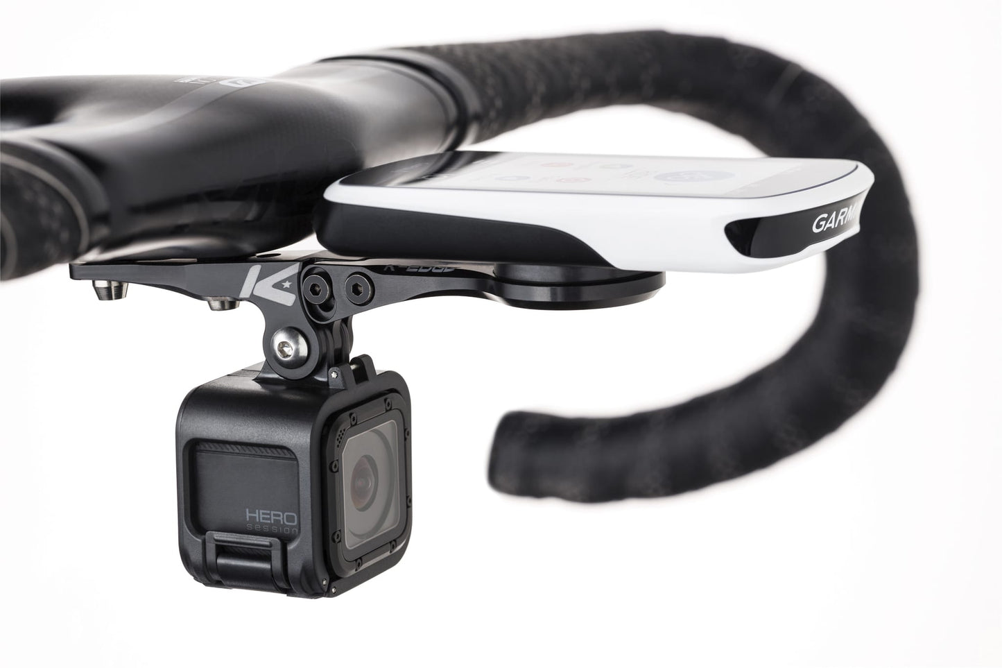 K-edge Garmin (IHS) Combo Mounts (K13-2500IC-BLK) / 一體化車頭把手咪錶及攝錄機延伸碼 (黑色)