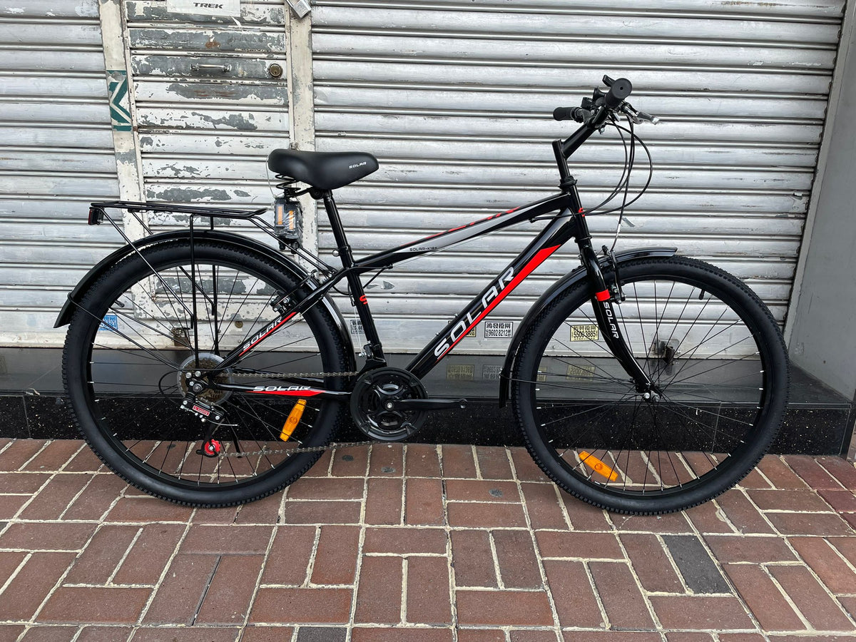 SOLAR K18 鋼架21波山地車-有泥檔有尾架-26" / SOLAR K18 STEEL MTB BIKE-26"
