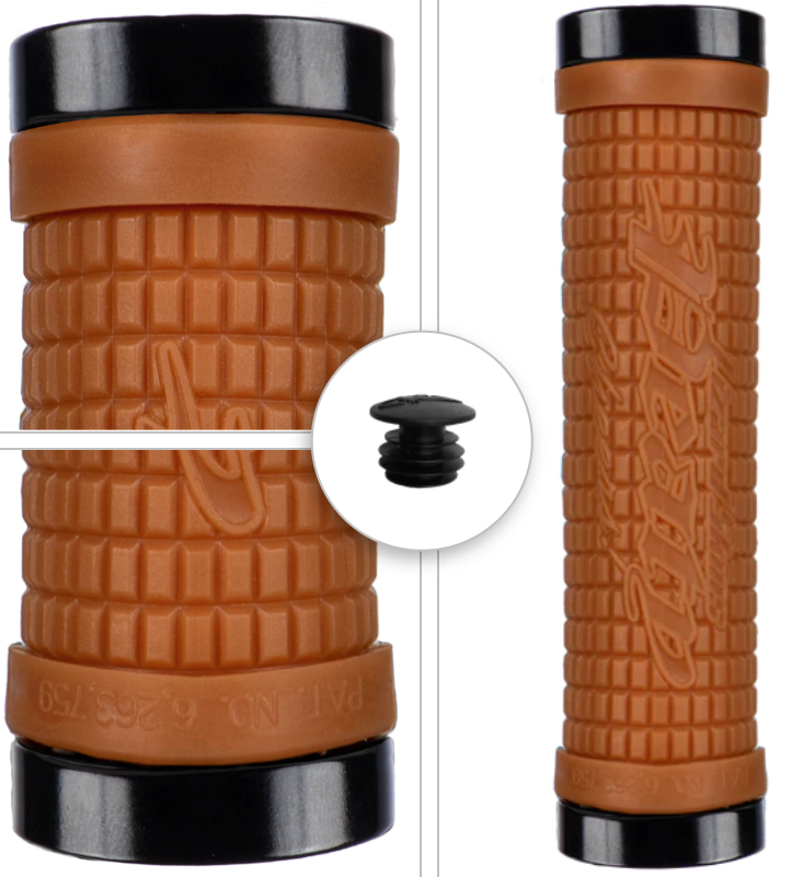 LIZARD SKINS PEATY LOCK ON GRIPS / LIZARD SKINS PEATY LOCK ON BONUS PACK