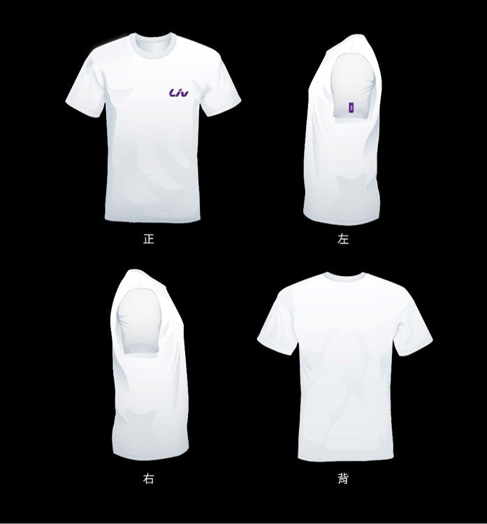 LIV BRAND 純棉TEE~白色/ LIV BRAND COTTON TECH TEE~WHITE