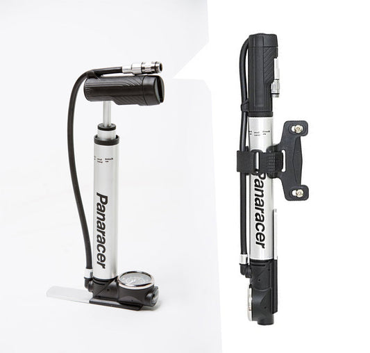 Panaracer Mini Floor Pump 氣壓錶手泵連碼(可當地泵) / Panaracer Mini Floor Hand Pump w/Bracket & Gauge