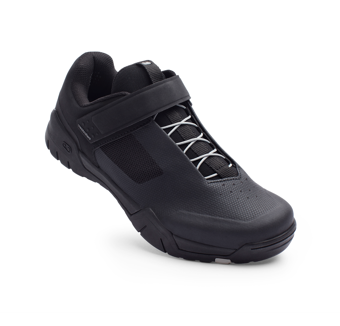 Crank Brothers MALLET E Speedlace 有鎖山地車鞋 - 黑銀色(黑色鞋底) MTB cllip-in shoes