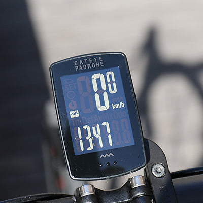 Cateye Padrone Stealth 版特大防反光無線咪錶-CC-PA100W + OF-100 延伸碼/ Cateye Padrone Wireless Cycle Computer-CC-PA100W-Stealth Edition + OF-100