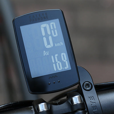 Cateye Padrone Stealth 版特大防反光無線咪錶-CC-PA100W + OF-100 延伸碼/ Cateye Padrone Wireless Cycle Computer-CC-PA100W-Stealth Edition + OF-100