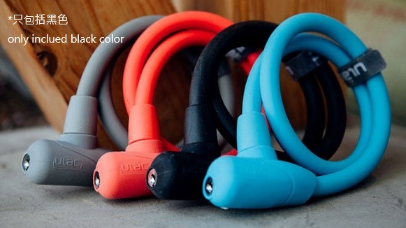 ULAC KOKOMO S5T 硅膠包覆鋼纜鎖-黑色-12MMX60CM / ULAC KOKOMO S5T LOCK-BLACK-12MMX60CM
