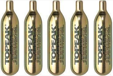 *TOPEAK 16G NON-THREADED 壓縮氣(5支裝)-TCO-5 / *TOPEAK 16G NON-THREADED CO2 CARTRIDGE(5 PIECES)