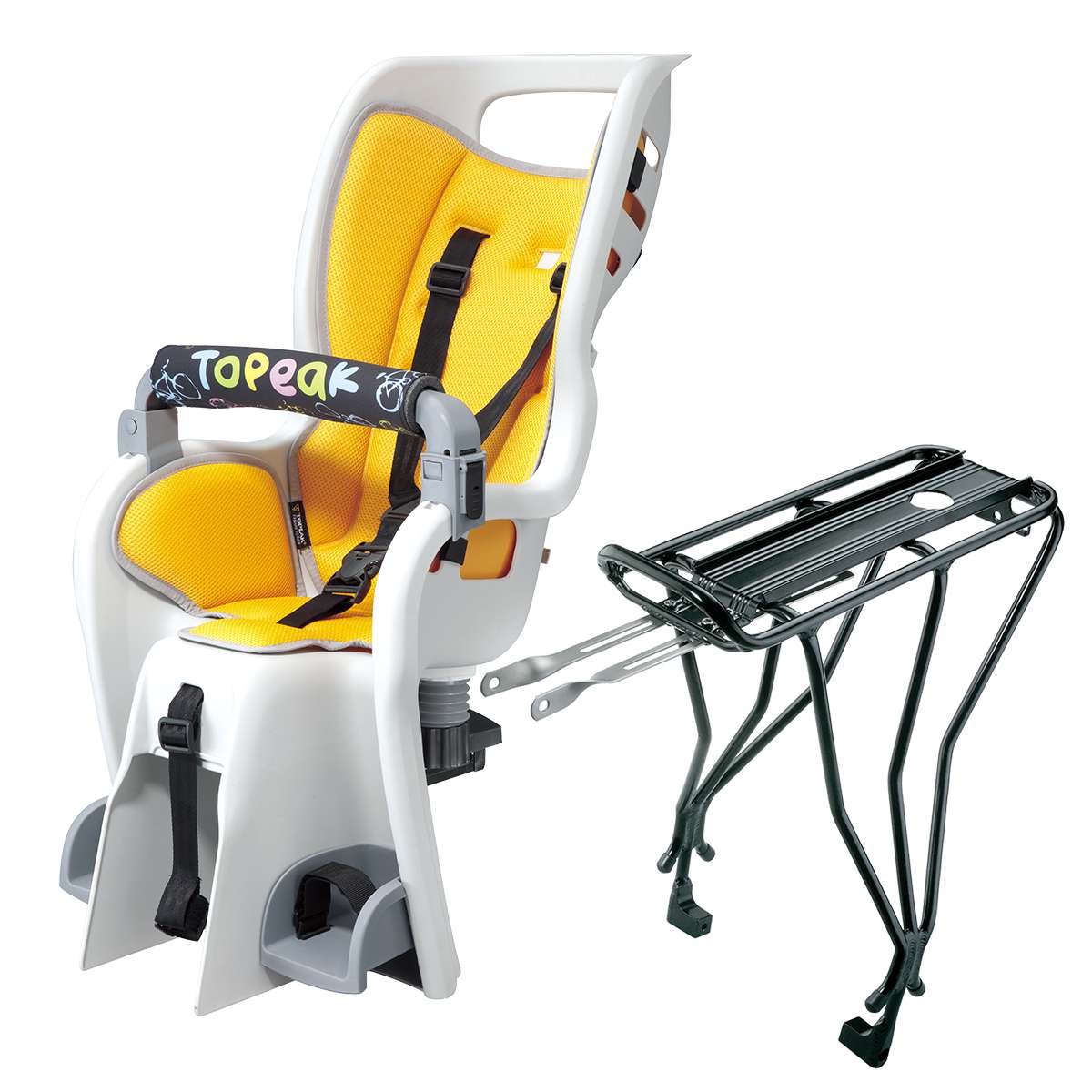 Topeak Babyseat II嬰兒坐椅跟碟掣碼尾架 / Topeak Babyseat II W/Disc Mount Rack