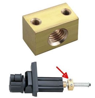 *TOPEAK 零件-適用於 TW001 PRESTAND PRO 維修架 / TOPEAK BRASS THREAD PARTS FOR TW001 PRESTAND PRO