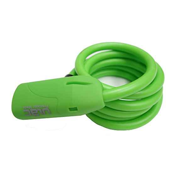 ULAC Y-10 防塵蓋卷型鋼纜鎖-綠色-10MMX150CM / ULAC Y-10-BAUHAUS CABLE LOCK-GN-10MMX150CM