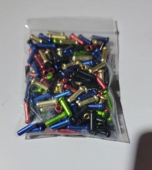 制線芯鋁尾的~彩色-厚料~200粒包裝 / WIRE END CAP-200PCS-COLOUR-THICK
