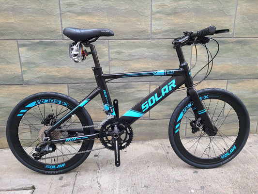 SOLAR 新款MINI PRO 平把小輪徑車-MIN PRO-黑紫色 / SOLAR NEW MINI PRO BIKE-FLAT BAR-Dark purple