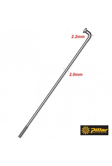 PILLAR RACING STAINLESS STEEL SPOKE-14GX263MM-PC W