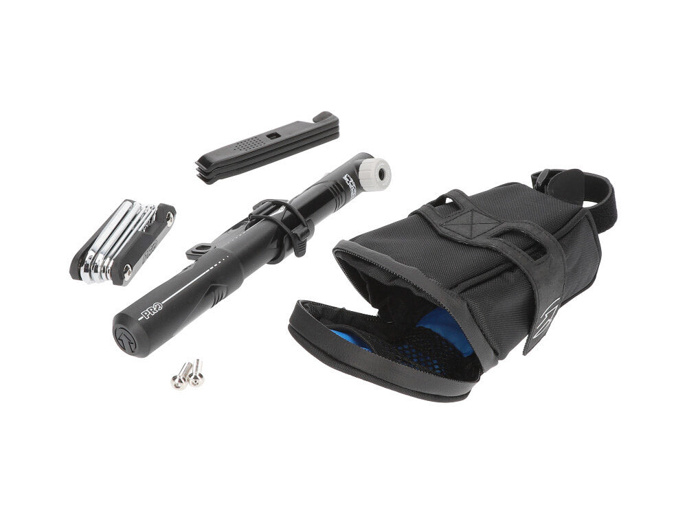 PRO 多功能尾袋+10F迷你工具+手泵+3 支胎撬棒套裝 / PRO COMBIPACK(MEDI SADDLEBAG+COMPACT MINIPUMP+TIRE LEVERS( 3PCS)+ MINI TOOL 10 FUNCTIONS)